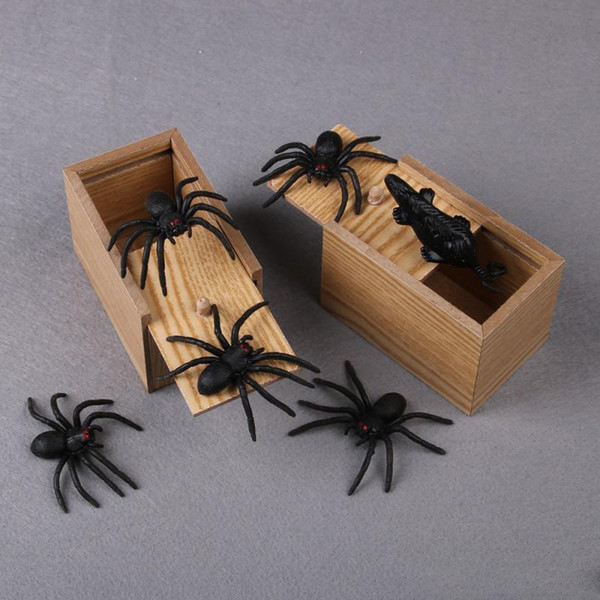 Rectangle Joke Tricky Toy Funny Wooden Box Animal Stress Relief Toys For Halloween Party Supplies Novelty 4