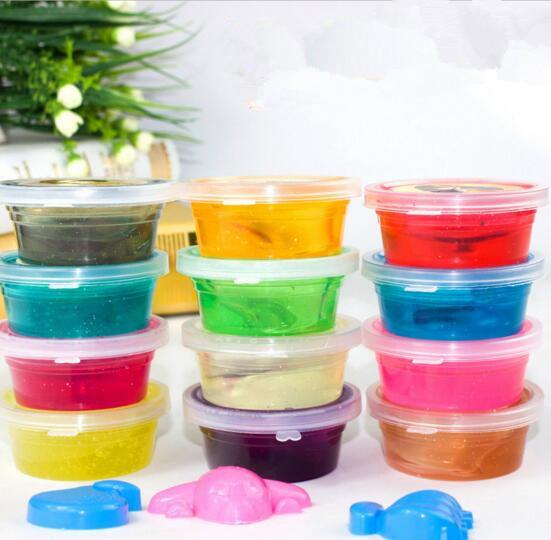 SLIME Colored Clay Glue Squishy Toy Non Toxic Funny Trick Toy Creative Novelty Items Jelly Mud Gag Crystal Mud