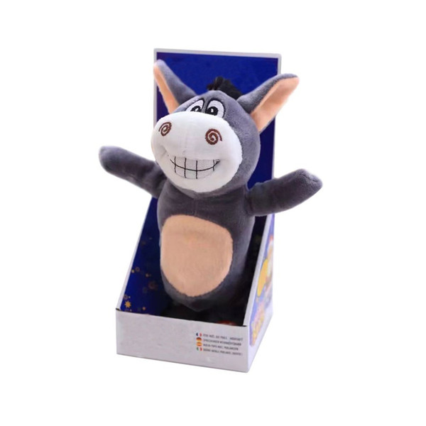 New Cute Electric Voice Recording Donkey Can Speak and Talk Interactive Plush Silly Donkey Plush Stuffed Animal Intelligence Toys