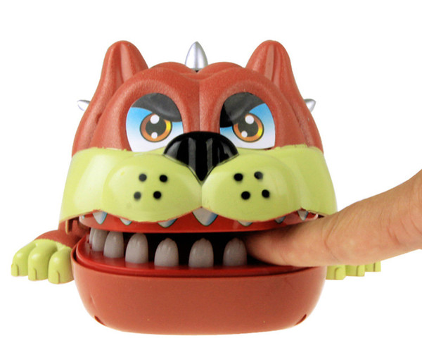 Novelty Gag Toy Large Bulldog Bite Finger toy Crocodile Creative Mouth Tooth Alligator Hand Children's Toys Shark biting toys wholesale