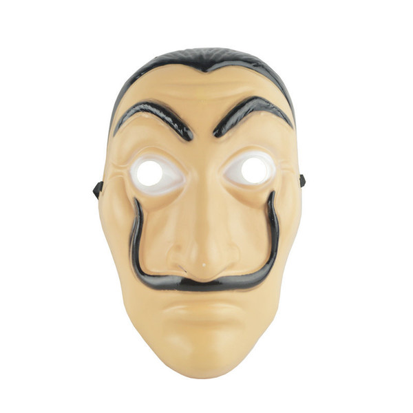 Cosplay Party Mask La Casa De Papel Face Mask Salvador Dali Costume Movie Mask Realistic Halloween XMAS Supplies