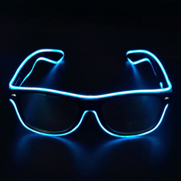 Wholesale Cheap LED Light Glasses for Halloween Party and event plastic LED Sunglasses flashing light Glasses Toys