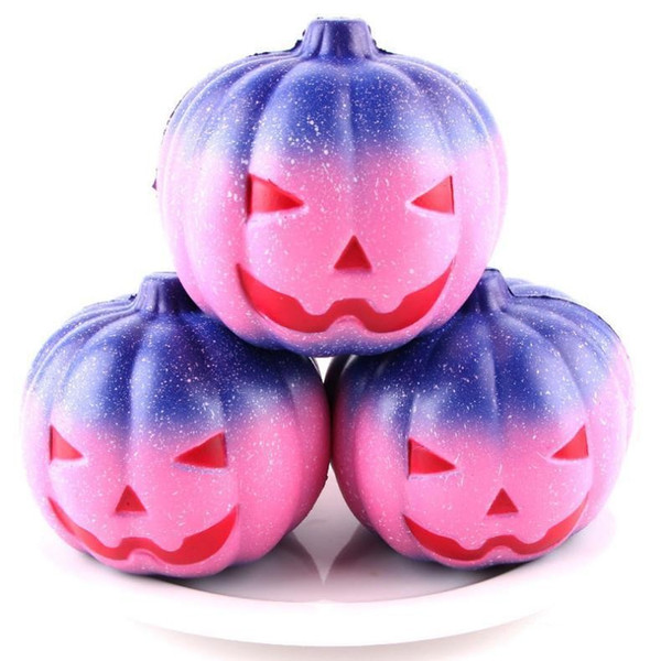 Wholesale Hallowmas Squishy Starry Rainbow Pumpkin 7CM Slow rising Rebound Toys Squishies Hand Squeezed Toy Children Halloween Gifts