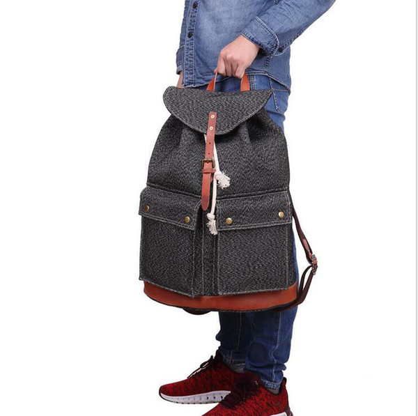 Travel Canvas Backpack For Men Women - Retro Multifunctional Large Capacity Rucksack laptop Backpacking Student school Shoulder Bag