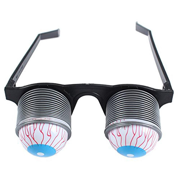 Prank Joke Toy Funny Horror Pop Out Eyes Glasses Dropping Eyeball Glasses for Halloween Costume Parties Joke Gift Pop Out Eye Glasses
