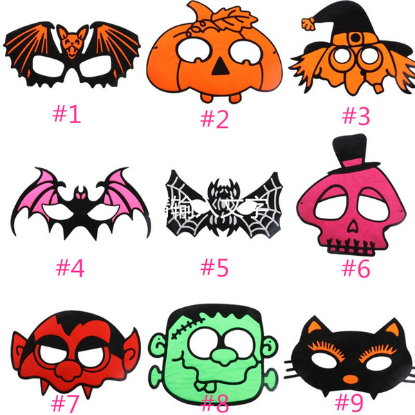 Halloween Cosplay Masks Cartoon Pumpkin Mask Costume Party Masquerade Eye Mask Children Kids Christmas Birthday Gift