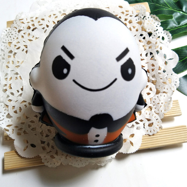 Hot Halloween Jumbo Squishy 10CM The Skull Man Mr.Halloween One-eyed Bear Scented Squishies Slow Rising Bread Kawayi Depression Toys