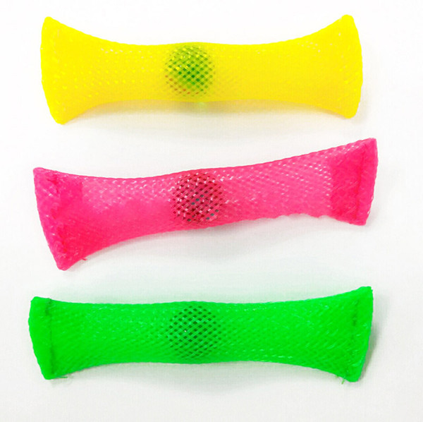 Mesh And Marble Fidget Toy Colorful Soothing Stress Relieve Marble Ball ADHD ADD Autism Anxiety Toy For Kids Adults J
