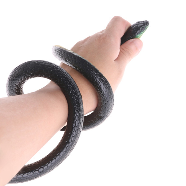 130cm Realistic Plastic Tricky Toy Fake Snakes Garden Props Joke Prank Halloween Horror Toys for Adults PP Plastic Snake New