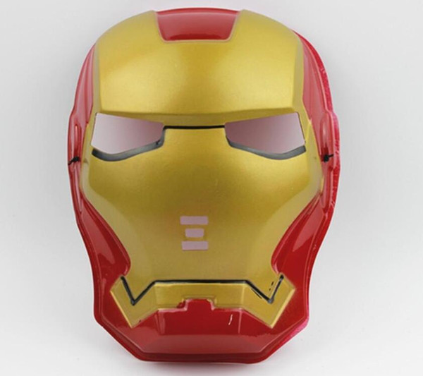 Wholesale Spiderman Hulk Batman Captain America Ironman Avengers Face Mask Plastic Children Halloween Masquerade Party Toys