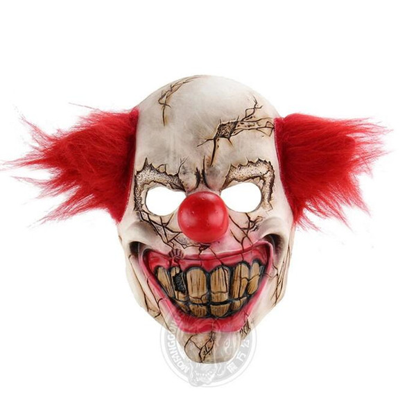 Horror Ghost Face Clown Halloween Christmas Engaged Bar Dance Party Props Strange Latex Scary Mask Wholesale