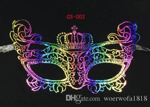 Halloween color mask lace party unshaped sexy half face mask ball gilding mask