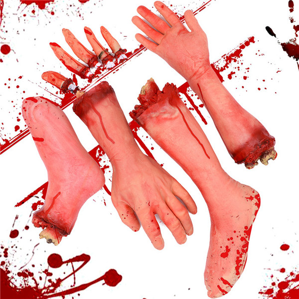 7TECH Fake Body Part Halloween Fake Human Body Parts Simulation Decorations 9PCS Haunted House Decoration, April Fool Prank Toys