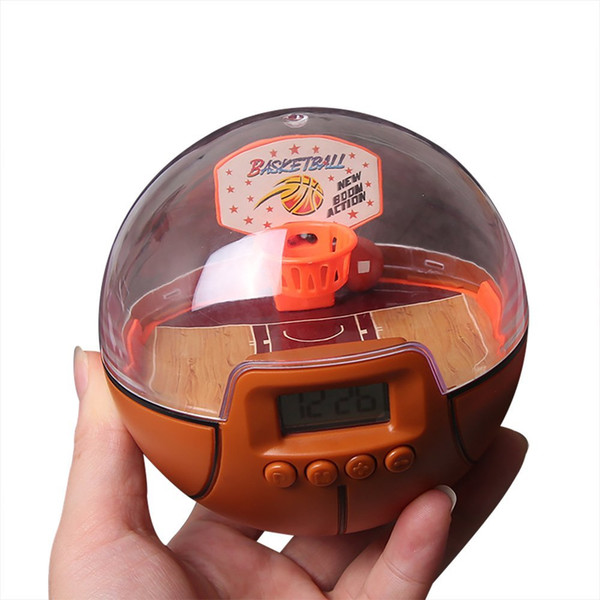 Mini Basketball Games, Mini Basketball Alarm Clock, New Fingertips Basketball Decompression Handheld Shooting Games With The Scoreboard