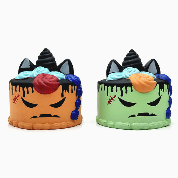 2018 INS New 10cm PU Halloween Squishy Decompression Toys Slow Rising Stress Relief Kids Gift Unicorn Cake