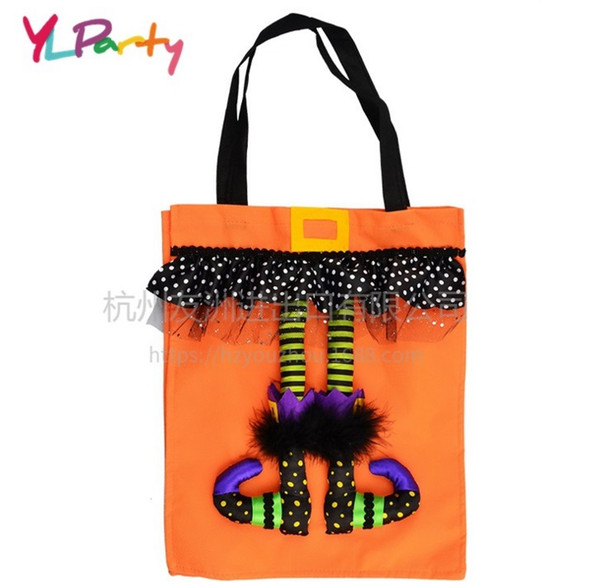 Halloween Party& Holiday Trick Treat Tote Bag/Halloween Candy Totes Bag Elf Candy Bags Ghost Festival Decorations