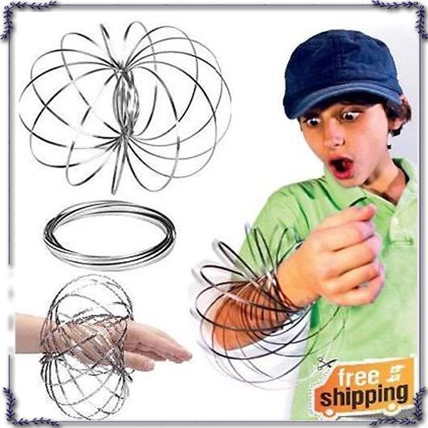 metal Toroflux Flow ring Toy Holographic by While Moving Creates a Ring Flow Rainbow Toys Flow rings 770022-2