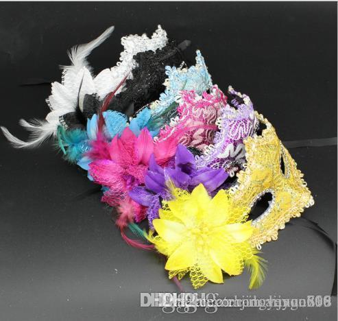 Wholesale Halloween masked dance party masks for masks of leather roses