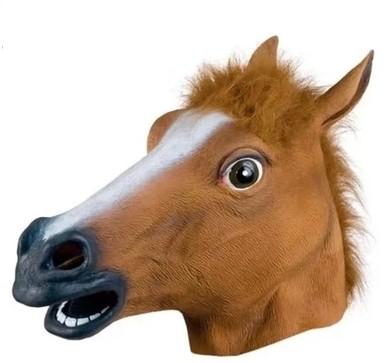 Halloween horsehead mask animal head environmental protection natural latex 045