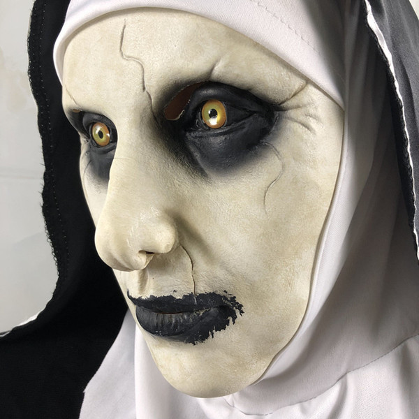 Halloween Mask Masquerade Latex Party Dress Frightened Female Facial Adult Mask Both men and women can use