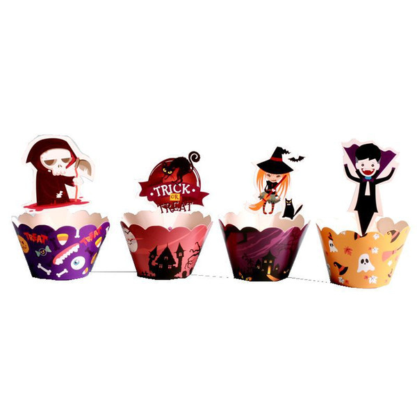 Halloween card pumpkin ghost witch three-dimensional birthday party cake edge card European and American new jewelry