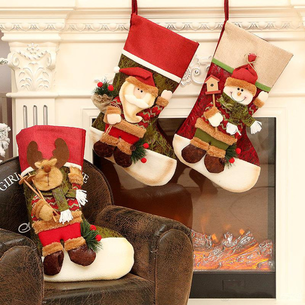 Christmas socks, gift bags, Christmas decorations, sacks, Christmas stockings, gifts, candy socks.