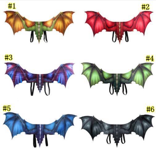 Cosplay Halloween Dragon Wings Costume Non Woven Fabrics Six Colors Carnival Party Supplies Adult Wing Props K261