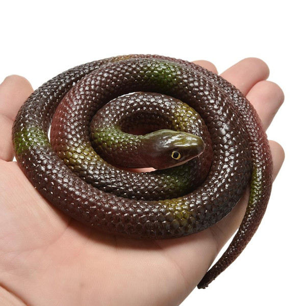 Novelty Halloween Gift Tricky Funny Spoof Toys Simulation Soft Scary Fake Snake Horror Toy For Party Event