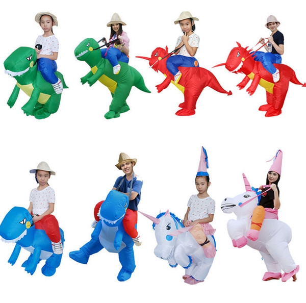 Dinosaur Unicorn Tyrannosaurus Inflatable Clothing Children's Halloween Performance Costume Anime Costume Party Props