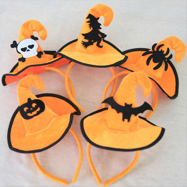 Halloween Toys Accesories Pumpkins Bat Ghost Halloween Hair Hoop Fancy Dress Festival Gifts Toys For Children Hat