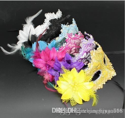 Wholesale Halloween masked dance party masks for masks of leather roses