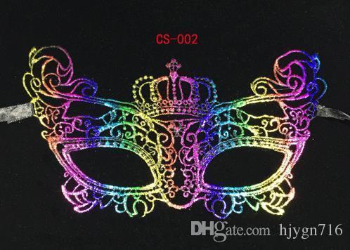 Halloween color mask lace party unshaped sexy half face mask ball gilding mask