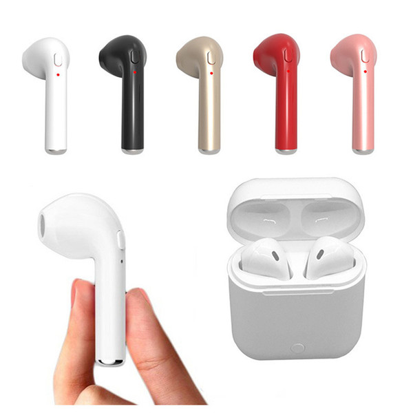 I7S I7 TWS Wireless Bluetooth Headphones noise cancelling Earbuds Earphones Charging Box Twins Mini Stereo Earbuds sale for iPhone Xs