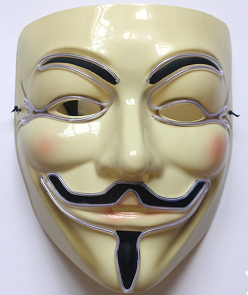 Halloween Mask LED Light Up Party Masks The Purge Election Year Great Funny Masks Festival Cosplay Costume Supplies Glow In Dark