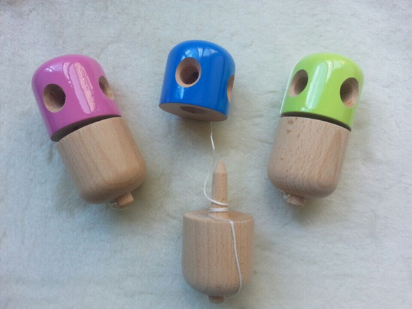 Multicolor 5 Hole Pill Kendama Japanese Traditional Wood Game Kids Toy wood Kendamas pill, kendama toys