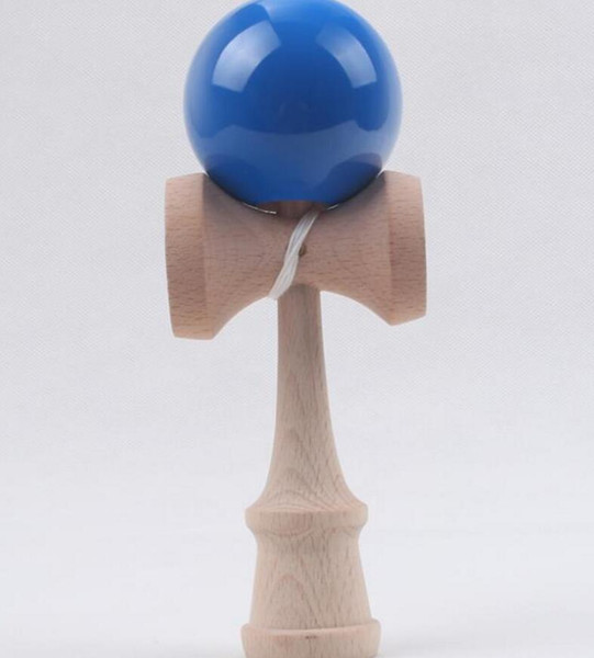 Hot sale 120pcs Big size 19*6cm Kendama Ball Japanese Traditional Wood Game Toy Education Gift 7 colors Wholesale & Free shipping