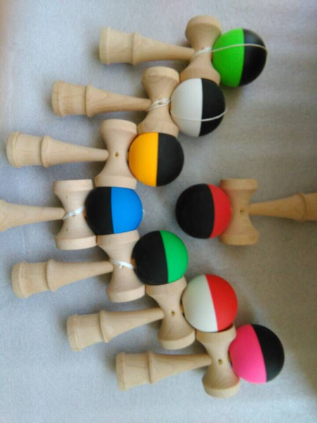 100piece Rubber paint Game ball skills with a sword jade jade sword ball sword flexible paint kendama ball wholesale