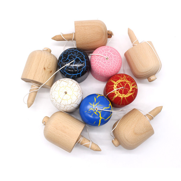 Abbyfrank Crack Pill Kendama Ball Skillful Juggling Ball Professional Sports Toy Japan Game Toys For Children Adult Gift