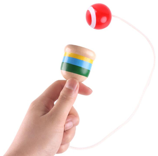 Wooden Toy Kendama Cup and Ball Catch Skill Kids Children Party Games Props Xmas Gift