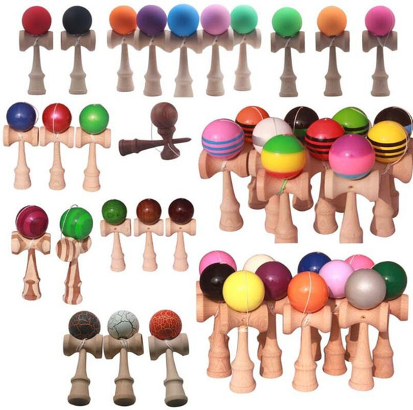 Professional Japanese Style Coloful Wooden Kendama Children's Toys Clever Juggling Ball Kid's Toy Building Blocks Christmas Toys