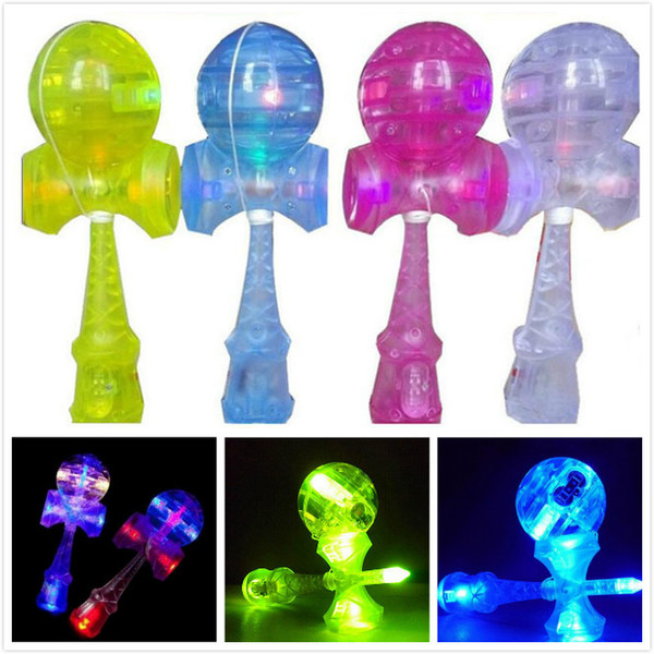 130pcs new arrive children's ball skills Queen sword ball skills ball led Kendama educational ball free DHL