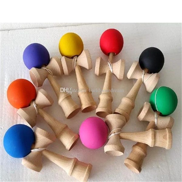 2017Fashion Funny Japanese Traditional Wood Game Toy Kendama Ball Education Toy Gift 80pcs a162-a169 2017112918