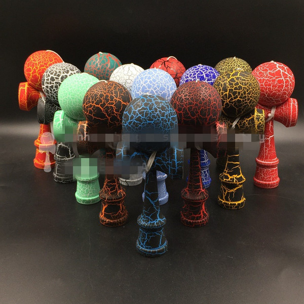 18.5cm big Full Crack Kendama Ball Toy painting beech Wood Japanese Traditional Funny Sword ball Game Education Toy Christmas gift