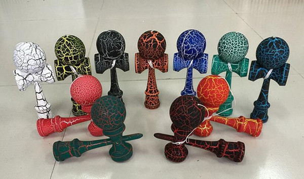 hot selling Japanese traditional wooden toys kendama skills ball full crack jade sword ball 18.5cm kendama best gift for children kids