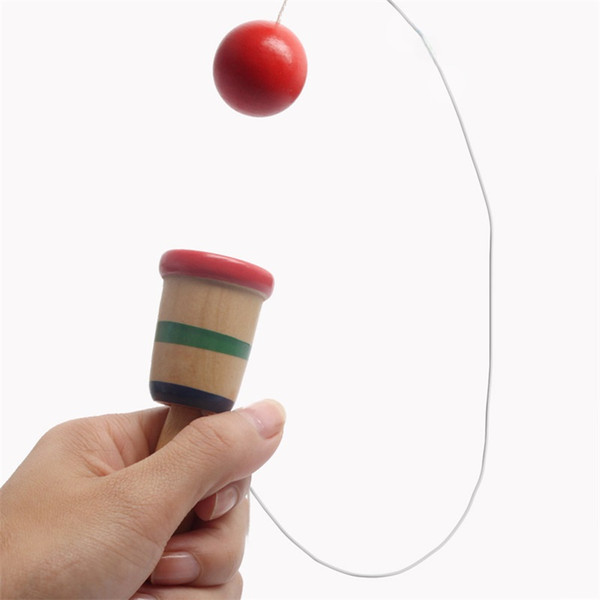 Wooden Sports Kendama Toys Exercise Hand Eye Coordination Puzzle Game Challenging Skill Ball Suitable For Adult Children 2 78yb W