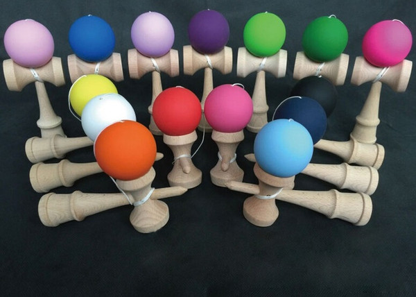 Kendama Elasticity paint rubber paint Kendama beech kendama skill ball Japanese Traditional Wood Game Kids Toy in stock