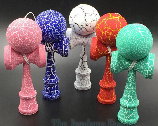 Manufacturers Kendama Skills Ball Professional Game Top Quality Full Crack Paint Beech Kendama Ball For All Ages Intelligence Toys