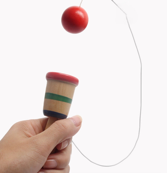 9.5cm Easy Kendamas Skill Kendama Ball Children Educational Toy Funny Bahama Traditional Wood Exercise Games mk0397