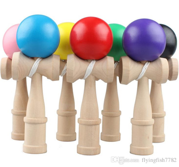 Kendama Ball Japanese Traditional Wood Game 18cm Toy Education Gifts Hot Sale 50PCS Activity Gifts toys