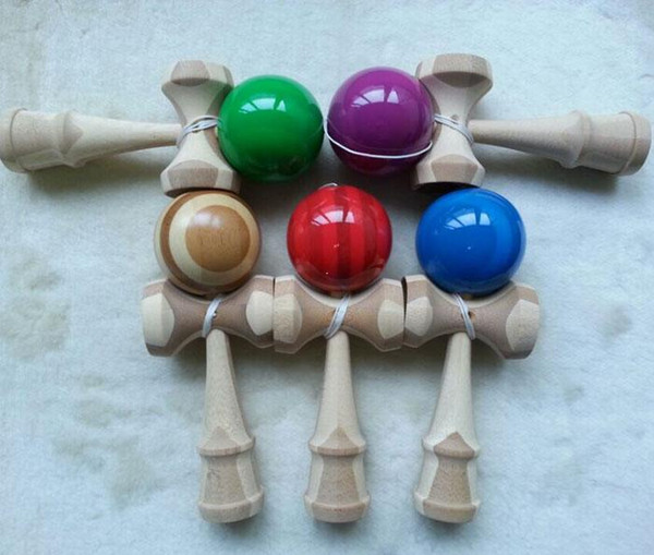 130pcs wood 18.5 *6 cm High quality safety bamboo kendama toys best wooden toys for kids for all ages